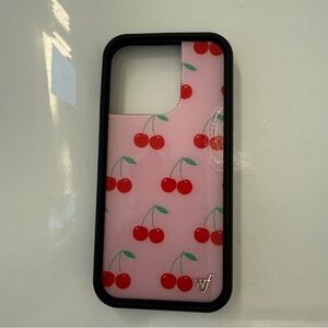 Pink Cherries Wildflower Case iPhone 16 PRO 6.3 inches 3 lenses (NO BOX)
